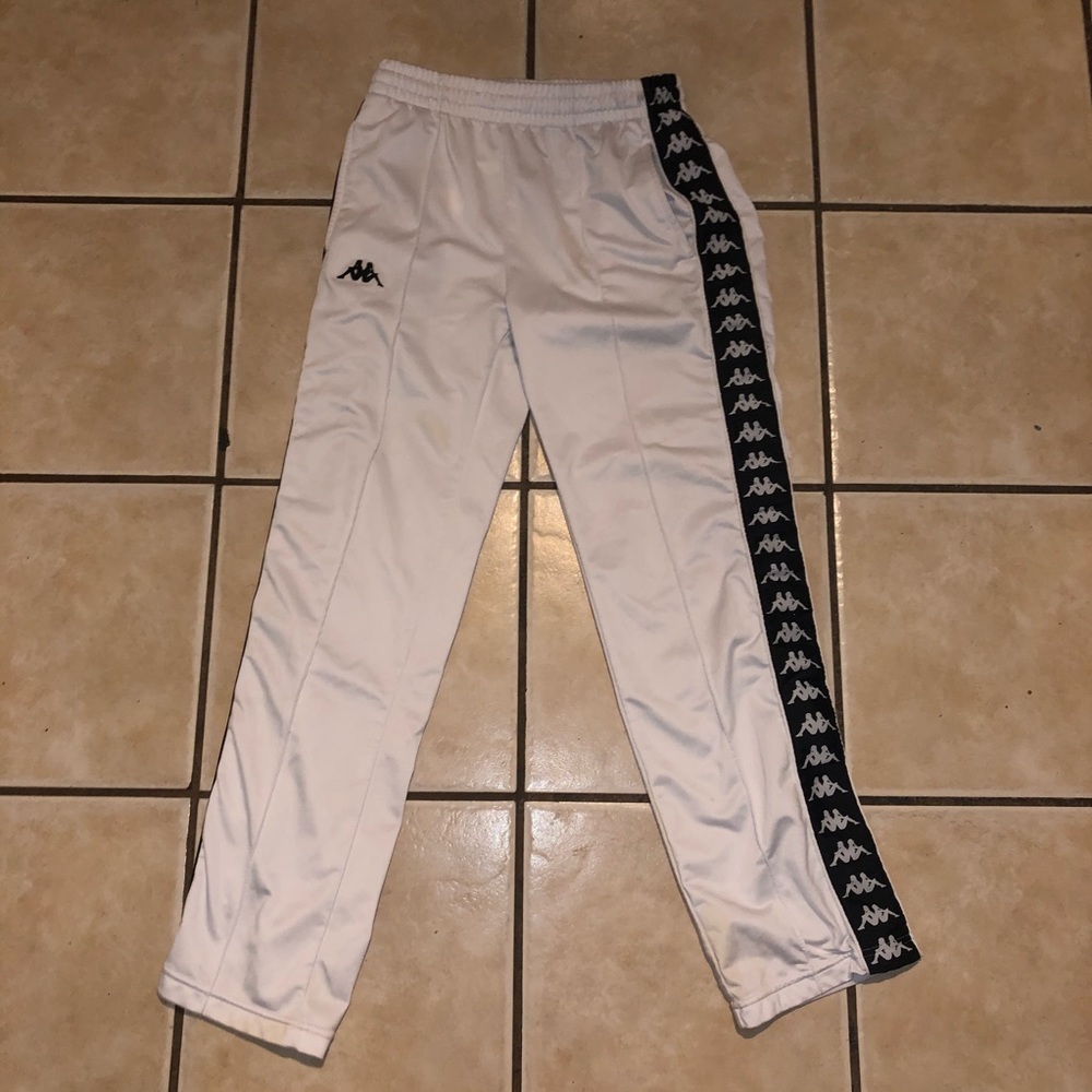 Kappa sweatpants black and white